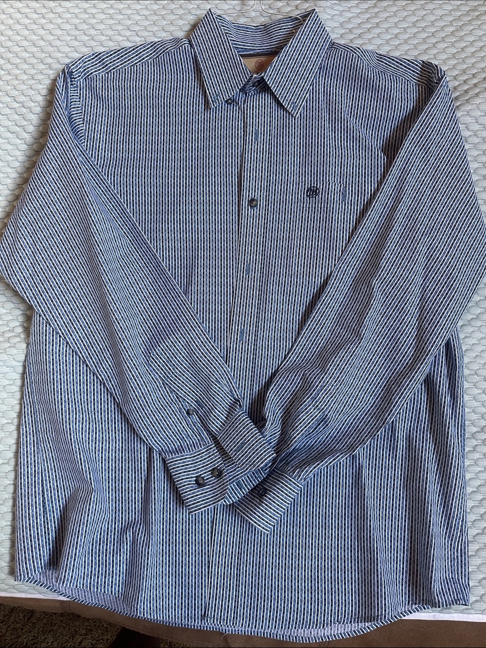 Wrangler men’s button down one pocket shirt large western